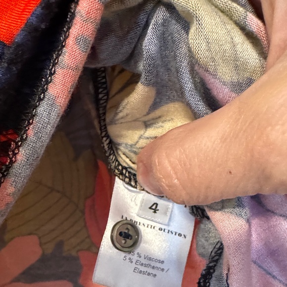 La Prestic Ouiston Floral Multicolor Blouse Women Size 4 (equivalent to an XL) - Picture 3 of 9